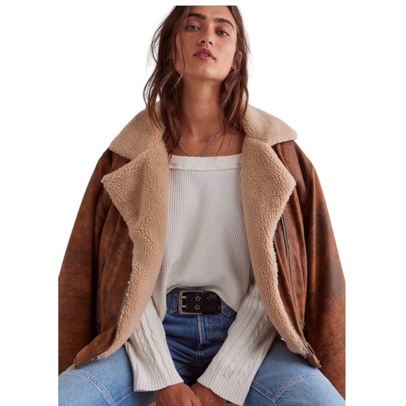 Free People Tops - NWT Free People We The Free Swinging Cable Cuff Long Sleeve in Ivory Combo Large